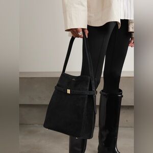Toteme belted suede tote